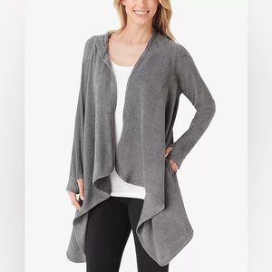 Cuddl Duds Fleecewear Long Sleeve Hooded Wrap